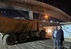 بازدید شهردار اهواز از روند آماده سازی مسیر شمال به جنوب زیرپل روگذر تقاطع غیرهمسطح شهید کجباف