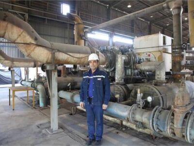 کمپرسور هوای واحد اکسیژن در شرکت فولاد خوزستان بومی‌سازی شد