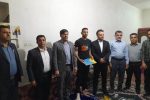 عیادت مدیرکل ورزش خوزستان از منجی غریق مصدوم در پی نجات جان یک جوان